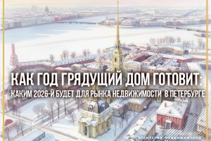 Как год грядущий дом готовит: каким 2026-й будет для рынка недвижимости в Петербурге