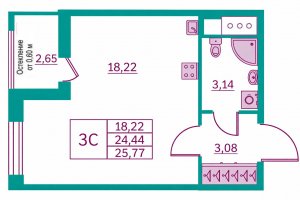 Квартира с отделкой в рассрочку