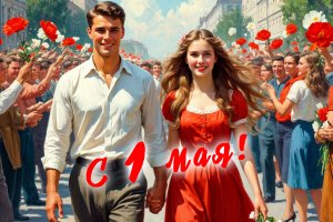 С праздником 1 мая!
