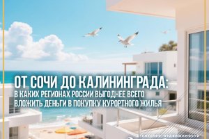 От Сочи до Калининграда: в каких регионах России выгоднее всего вложить деньги в покупку курортного жилья