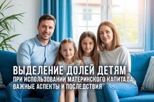 Выделение долей детям при использовании материнского капитала: важные аспекты и последствия