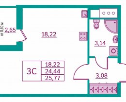 Квартира с отделкой в рассрочку