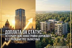 Доплата за статус: петербургские новостройки дорожают в 2,2 раза быстрее областных