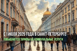 С 1 июля 2025 года в Санкт-Петербурге повышаются тарифы на коммунальные услуги